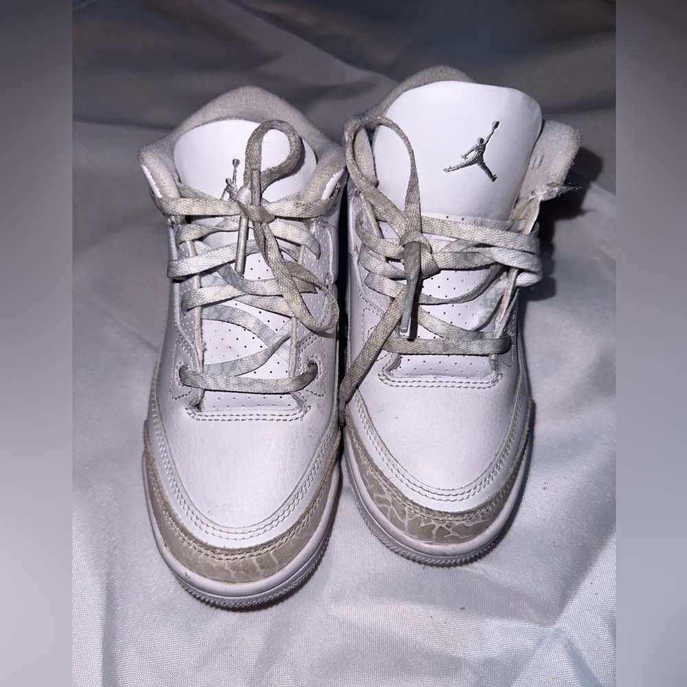 Air Jordan White and Gray Sneakers Sz 12.5C